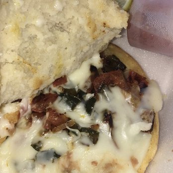 Taco Loco - Inside of a rejas gordita (this is spicy and very very good!!) - Mexican Near Me - Norman, Oklahoma
