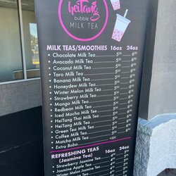Heitang milk tea - Menu