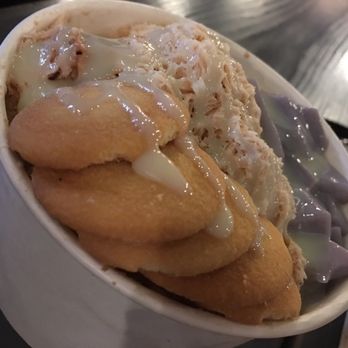 The Block - Milk Tea SnoCream with taro pudding and Nilla - Asian Fusion Near Me - Annandale, Virginia