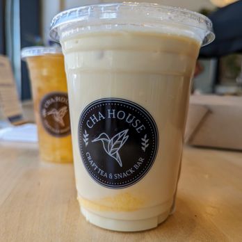 Cha House - Raleigh - Oolong Milk Tea, classic, half sugar, little ice, with pudding. Medium. $5.30. - Bubble Tea Near Me - Raleigh, North Carolina Cha House - Raleigh - Oolong Milk Tea, classic, half sugar, little ice, with pudding. Medium. $5.30. - Bubble Tea Near Me - Raleigh, North Carolina