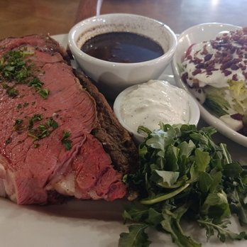 Brick Restaurant - Prime rib with a side wedge salad - New American Near Me - Jacksonville, Florida