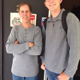 My son Connor, and the founder, Frank Kovac.