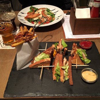 Beaver Brewing Company - club sandwich & fries - American Near Me - Vienna, 9