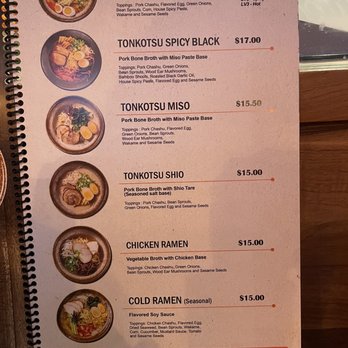 Yoshiharu Ramen - Menu November 2022 - Noodles Near Me - Eastvale, California