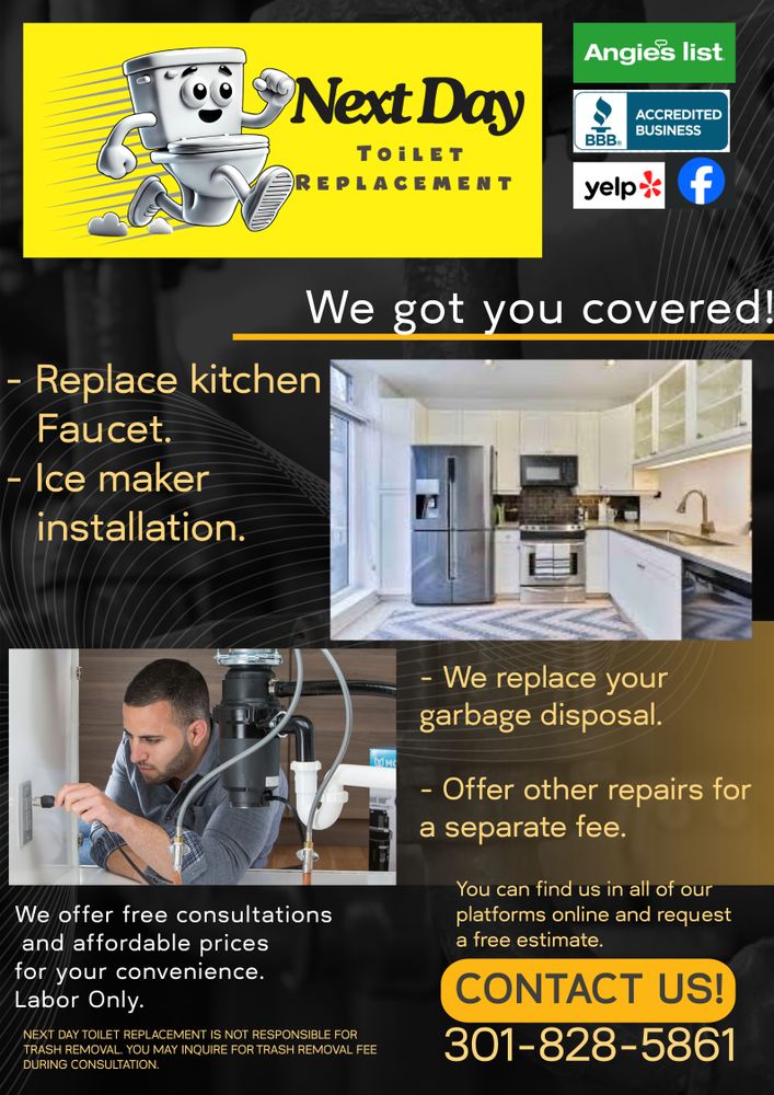 Slide of Next Day Toilet Replacement