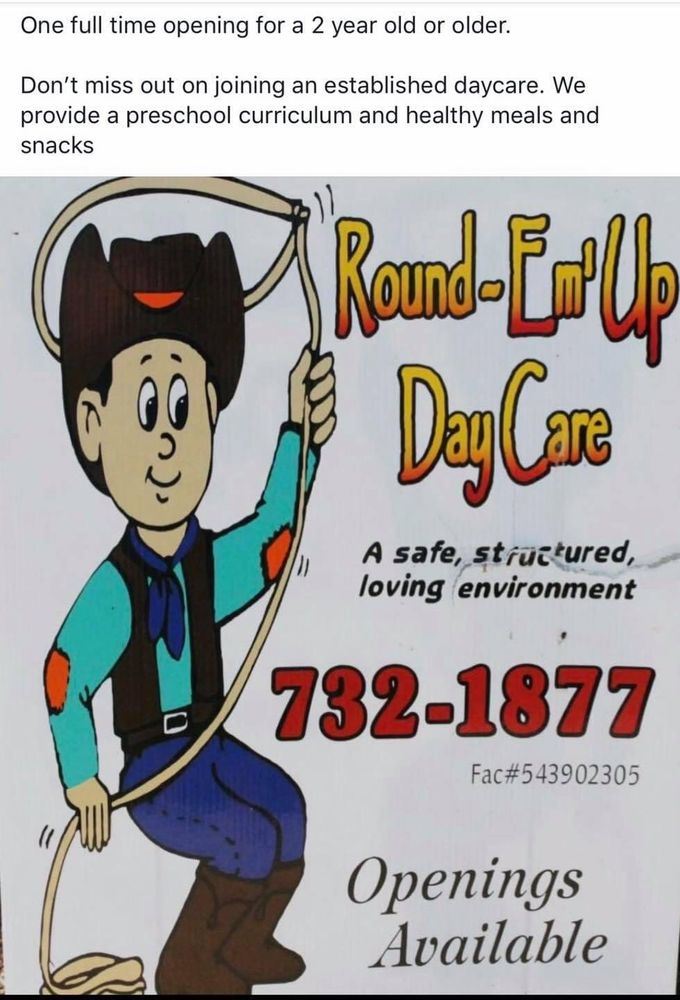 ROUND EM UP DAYCARE Updated September 2024 3605 N University Ct