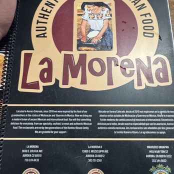 La Morena mexican restaurant 2 - Menu - Mexican Near Me - Aurora, Colorado La Morena mexican restaurant 2 - Menu - Mexican Near Me - Aurora, Colorado