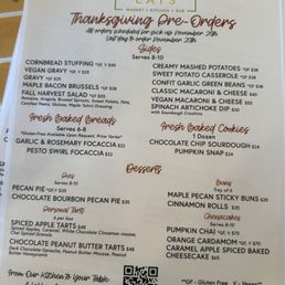 Thanksgiving Pre Orders