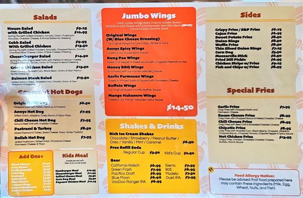 Menu photo 1 Anny's Fine Burger San Diego, CA
