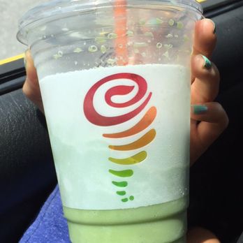 Jamba - Matcha smoothie. Fiiiiiire. Switched the soy milk to almond milk to save some calories - Juice Bars & Smoothies Near Me - Miami, Florida