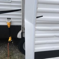 Jb Mobile Rv Repair - Lawn mower got a little too close. Had to replace the mounding