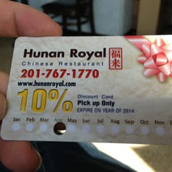 Hunan Royal - Loyalty discount!
