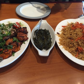 Afghan Chopan Restaurant - The "couples combo" everything was so flavourful. I hate raisins but it was delicious in the rice. - Afghan Near Me - Surrey, British Columbia