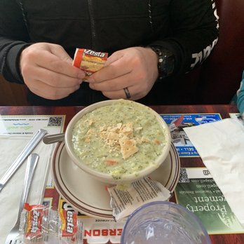 Cislo's Family Restaurant - Cheesy Broccoli and cauliflower soup (huge and amazing!) Came with steak dinner - American Near Me - Kalispell, Montana