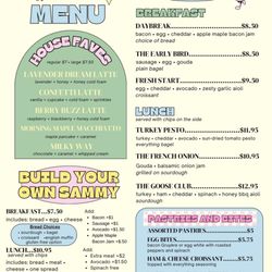 Updated menu!