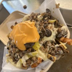 Loaded ribeye house cut fries
