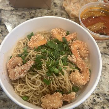 Food Terminal - Honey Butter Shrimp GarlicNoodle - Malaysian Near Me - Chamblee, Georgia