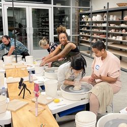Makers & Clay - Friday night One-Time Wheel is the most popular class at the studio.