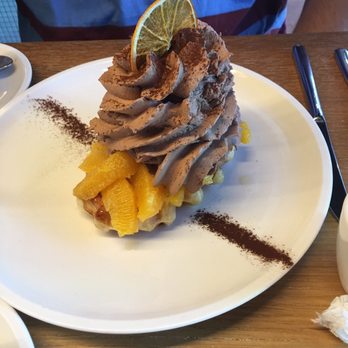 Nero Waffles - Orange Mousse waffle - Waffles Near Me - Vancouver, British Columbia Nero Waffles - Orange Mousse waffle - Waffles Near Me - Vancouver, British Columbia