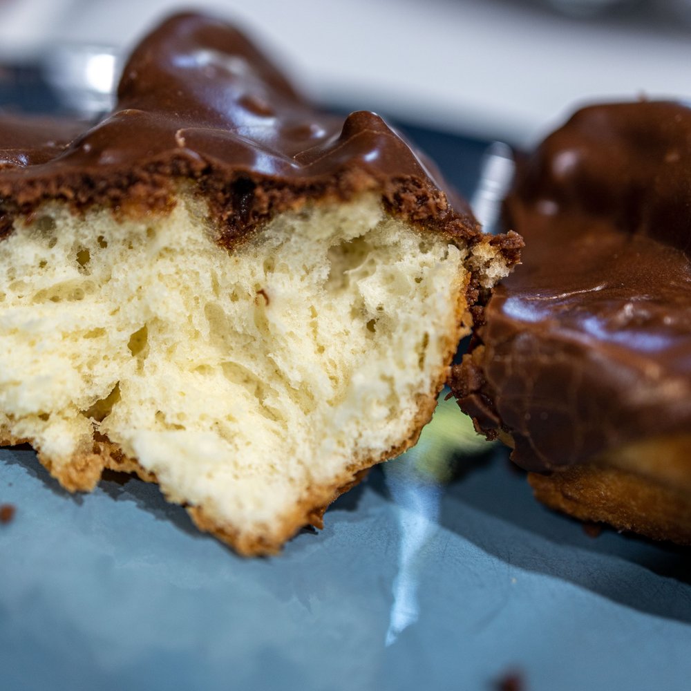 Supreme Doughnut - Chocolate Buttermilk Bar cross-section - Donuts Near Me - San Jose, California Supreme Doughnut - Chocolate Buttermilk Bar cross-section - Donuts Near Me - San Jose, California