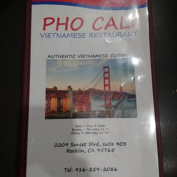Pho Cali - First time here from Colorado. Three Pho Tai was delicious and the broth is amazing this place is a must try if you're nearby - Vietnamese Near Me - Rocklin, California Pho Cali - First time here from Colorado. Three Pho Tai was delicious and the broth is amazing this place is a must try if you're nearby - Vietnamese Near Me - Rocklin, California