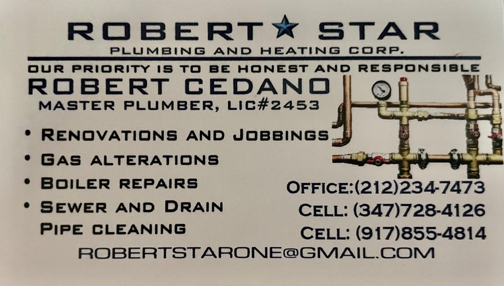 Slide of Robert Star Plumbing and Heating