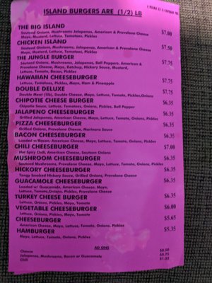 Menu photo 2 Burger Island Irving, TX