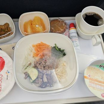 Korean Air - Bibimbap Meal - Airlines Near Me - San Francisco, California Korean Air - Bibimbap Meal - Airlines Near Me - San Francisco, California