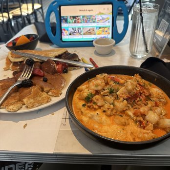 The Breakfast Club - Seafood Grits and Kids pancakes. Overall 8/10 - Breakfast & Brunch Near Me - Silver Spring, Maryland The Breakfast Club - Seafood Grits and Kids pancakes. Overall 8/10 - Breakfast & Brunch Near Me - Silver Spring, Maryland