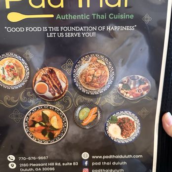 Pad Thai - Menu cover - Thai Near Me - Duluth, Georgia