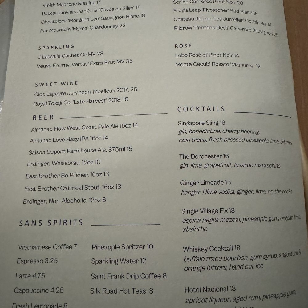 Slanted Door - Menu - Vietnamese Near Me - Napa, California Slanted Door - Menu - Vietnamese Near Me - Napa, California