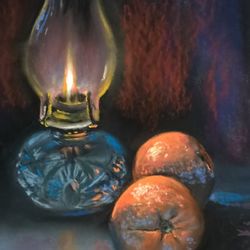 Wallkill River Center for the Arts - "Waiting Out The Storm" - pastel by Shawn Dell Joyce