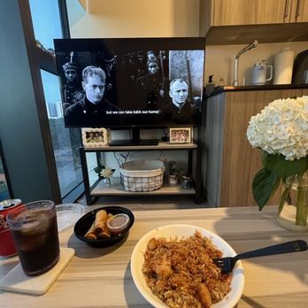 107 Taste - pineapple chicken fried rice, egg roll - Asian Fusion Near Me - Miami, Florida