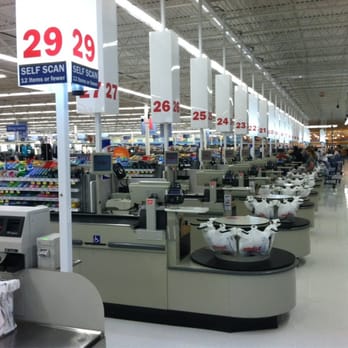 Meijer - Lots of checkouts including a section of self checkouts. - Grocery Near Me - Oswego, Illinois