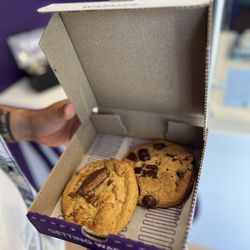 Insomnia Cookies - Chocolate Peanut Butter Cup and Chocolate Chunk