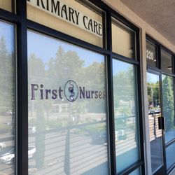 First Nurses - First Nurses front entry. We are located on the second floor of the building. The elevator entry is below our lighted building sign.