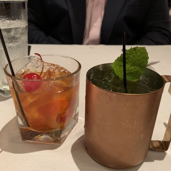Ouisie's Table - An Old Fashioned and a Mint Julep - New American Near Me - Houston, Texas