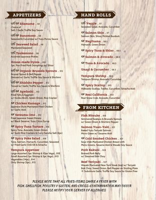 Menu photo 4 Asahi Sushi & Kitchen Healdsburg, CA Menu photo 4 Asahi Sushi & Kitchen Healdsburg, CA