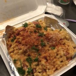 Urban Fixx - Lobster Mac & cheese, pork belly tacos, chicken and waffles