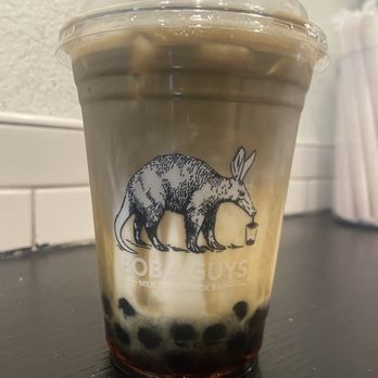 Boba Guys - Black Sugar Hojicha Latte with added boba topping - Coffee & Tea Near Me - San Francisco, California Boba Guys - Black Sugar Hojicha Latte with added boba topping - Coffee & Tea Near Me - San Francisco, California