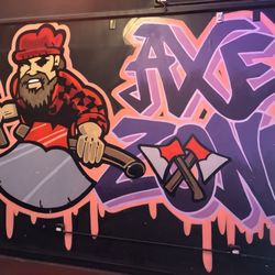 AxeZone - Axe Throwing Lounge, Naperville - Great artwork