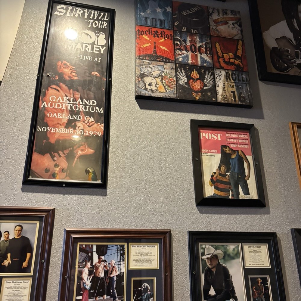 Burger Bar - Part of the wall of rock star - Chicken Wings Near Me - Wood River, Illinois