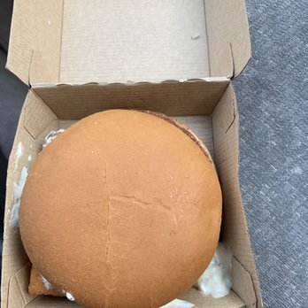 McDonald's - #2 - This is what I saw when I opened the box. Mayo/tarter sauce had seeped out of the sandwich. I should look inside! And I did ! - Coffee & Tea Near Me - New Bedford, Massachusetts McDonald's - #2 - This is what I saw when I opened the box. Mayo/tarter sauce had seeped out of the sandwich. I should look inside! And I did ! - Coffee & Tea Near Me - New Bedford, Massachusetts