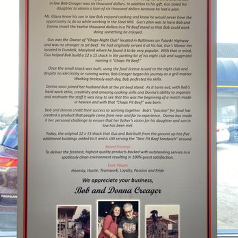 Chaps Pit Beef - The Story - Barbeque Near Me - Baltimore, Maryland Chaps Pit Beef - The Story - Barbeque Near Me - Baltimore, Maryland