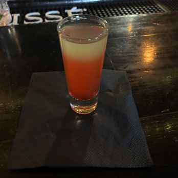 The Elephant Room - Pineapple upside down shot with tequila - American Near Me - Detroit, Michigan The Elephant Room - Pineapple upside down shot with tequila - American Near Me - Detroit, Michigan