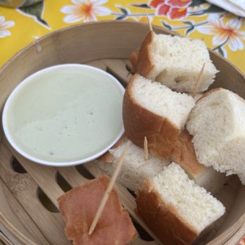 Glai Baan - Dessert bread with cream sauce - Thai Near Me - Phoenix, Arizona