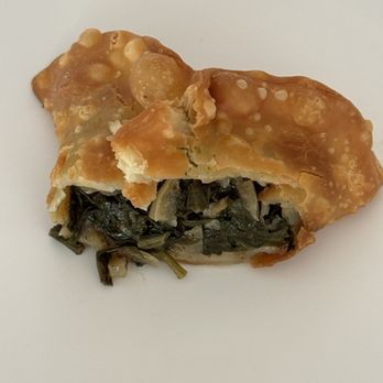 Pi On Sunset - Spinach Pi cut in half - Mediterranean Near Me - Granada Hills, California Pi On Sunset - Spinach Pi cut in half - Mediterranean Near Me - Granada Hills, California
