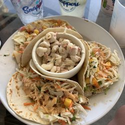 Snappers Turtle Bay Cafe - Island Tacos w/ Mac Salad