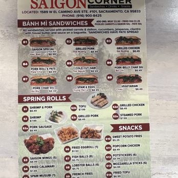 Saigon Corner - Sandwiches Near Me - Sacramento, California Saigon Corner - Sandwiches Near Me - Sacramento, California