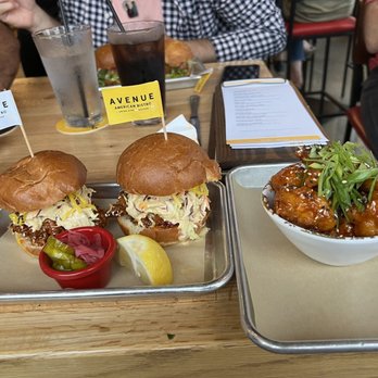 Avenue American Bistro - Chicken soho and TSO cauliflower - Sports Bars Near Me - Wayne, Michigan